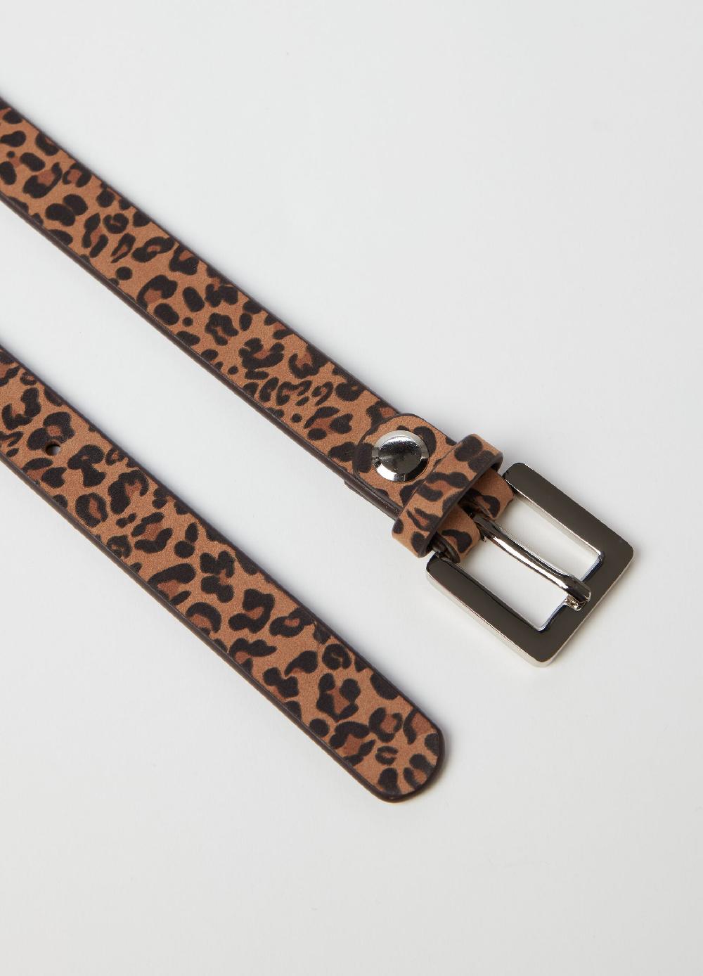 Stefanel Cintura in pelle animalier Soddisfazione Garantita