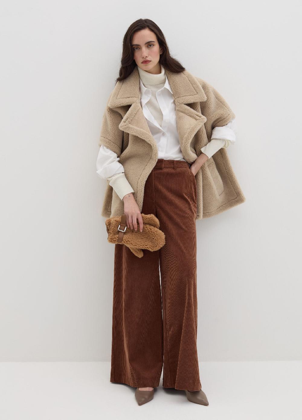 Stefanel Muffole in sherling Negozi Online