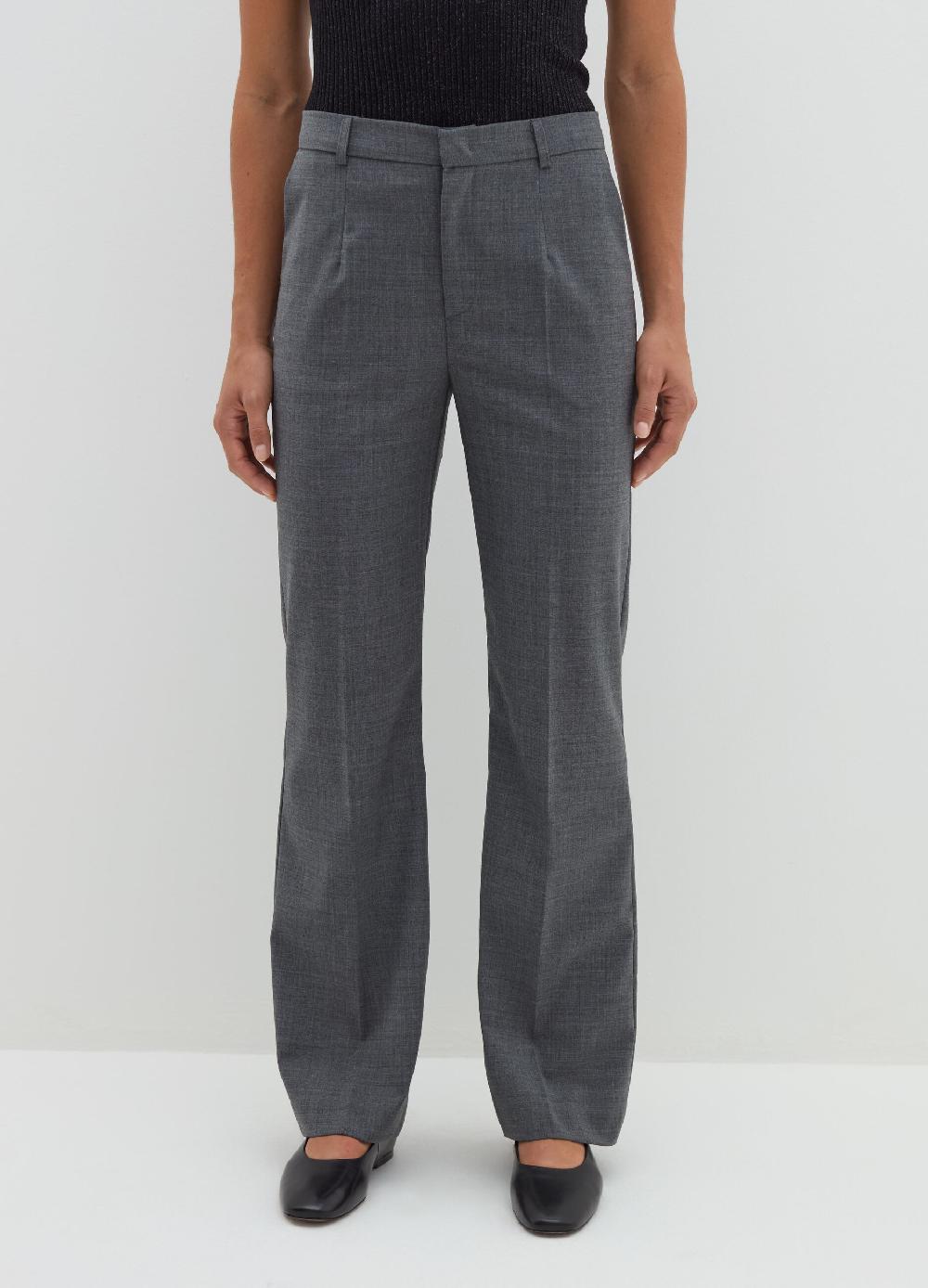 Stefanel Pantalone straight fit in fresco lana In Saldo