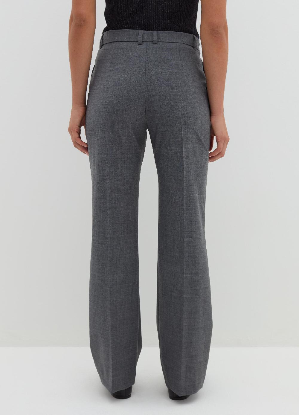 Stefanel Pantalone straight fit in fresco lana In Saldo