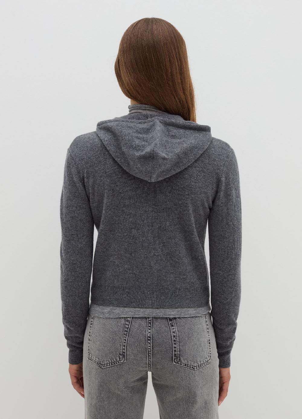 Stefanel Cardigan in lana e cashmere con cappuccio Online