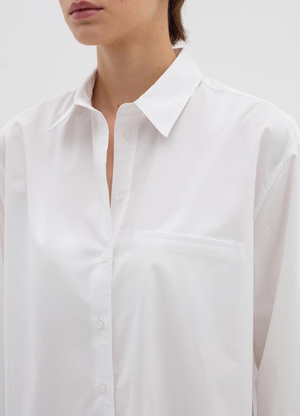 Stefanel Camicia in popeline tinta unita In Vendita