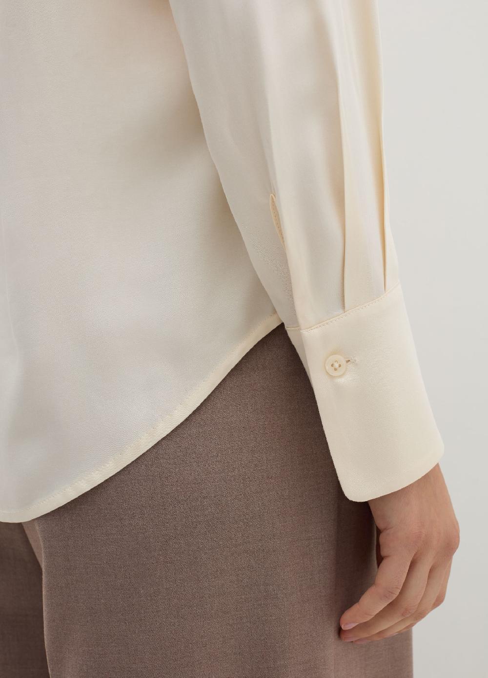 Stefanel Camicia in seta effetto satin Saldi