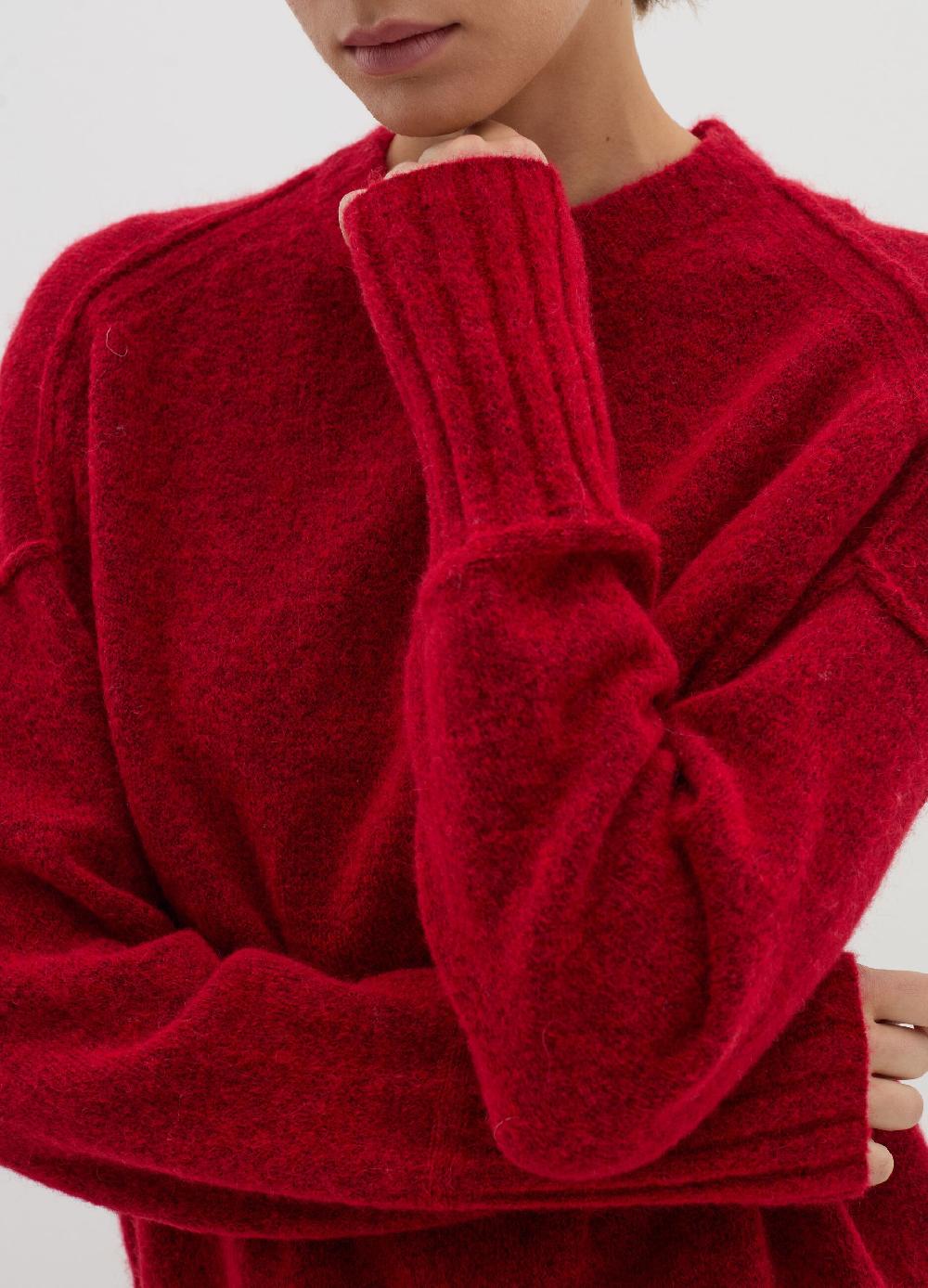 Stefanel Pullover in filato di misto lana e alpaca Saldi Di Fabbrica
