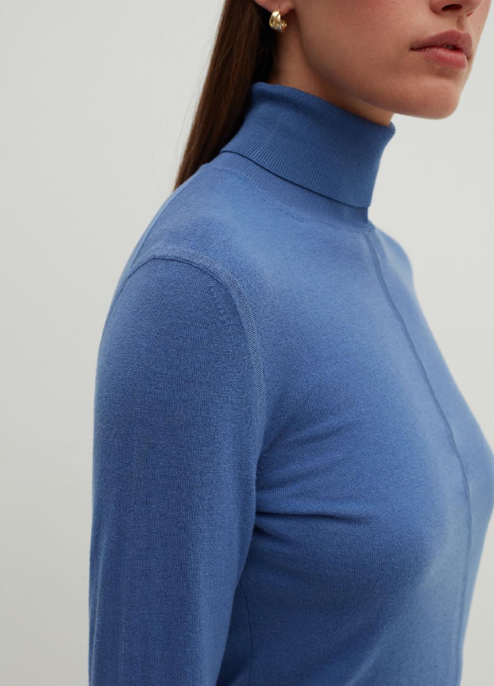 Stefanel Pullover in lana e seta a collo alto Negozio