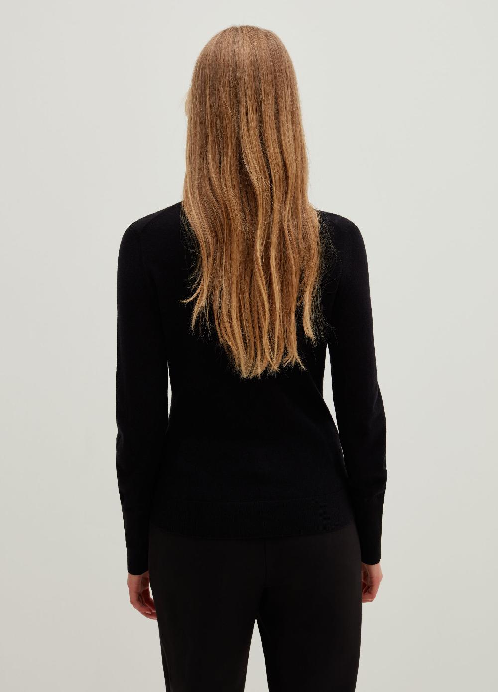 Stefanel Pullover in lana e seta a collo alto Italy