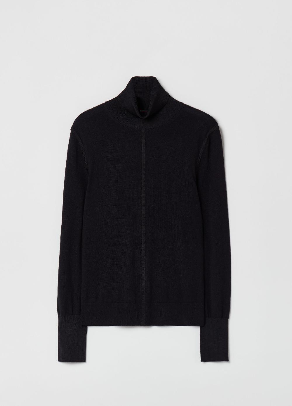 Stefanel Pullover in lana e seta a collo alto Italy