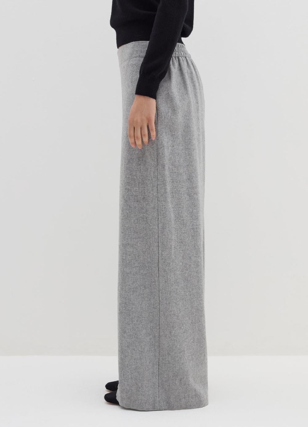 Stefanel Pantalone a gamba larga in misto lana Nuovo