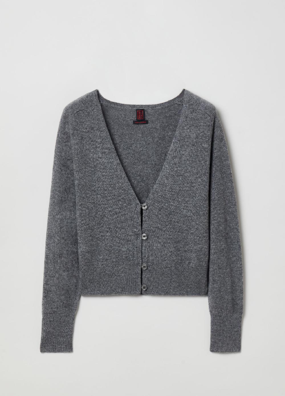 Stefanel Cardigan in cashmere con scollo a V Promozione