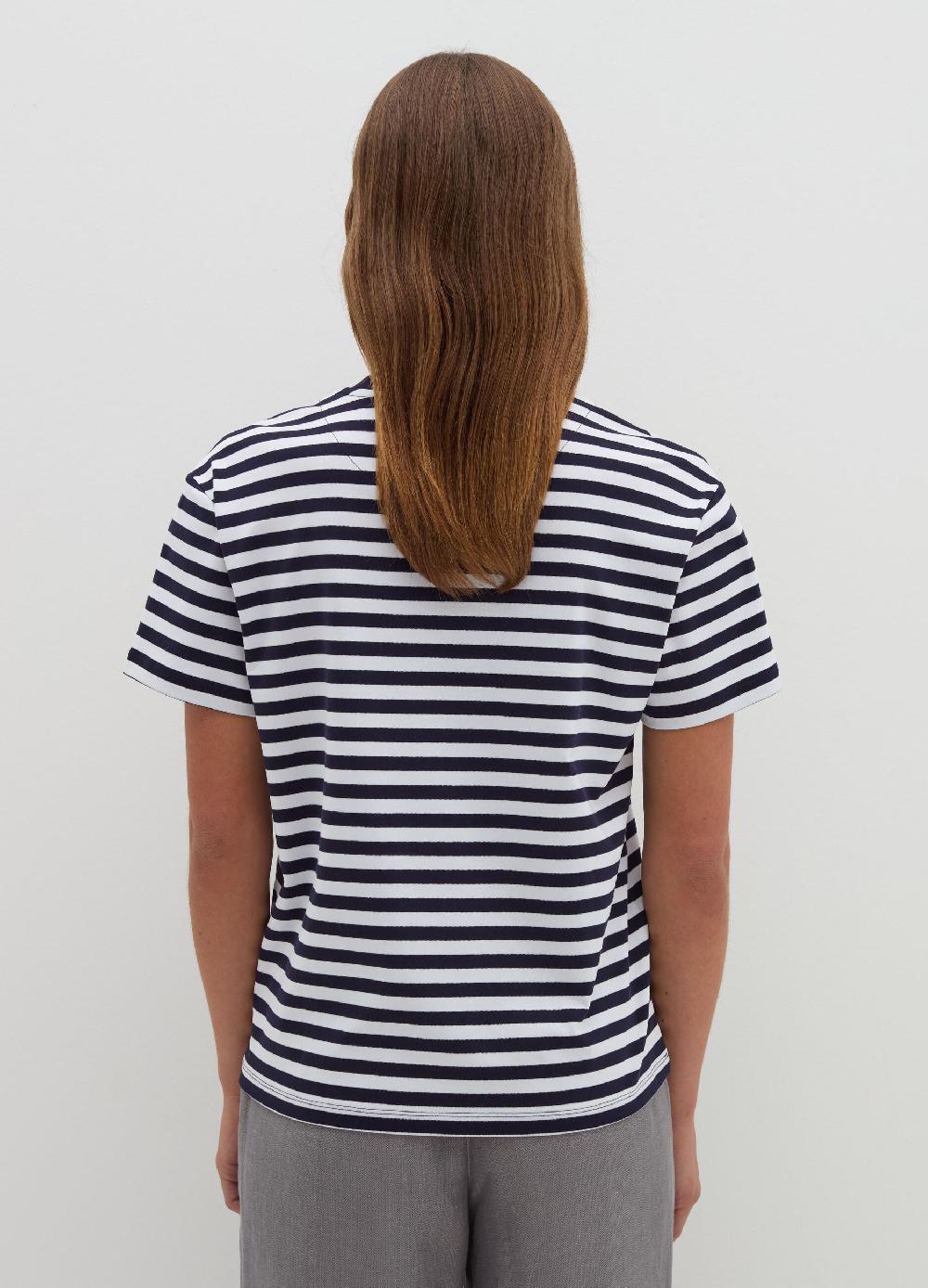 Stefanel T-shirt in jersey di cotone a righe Novità