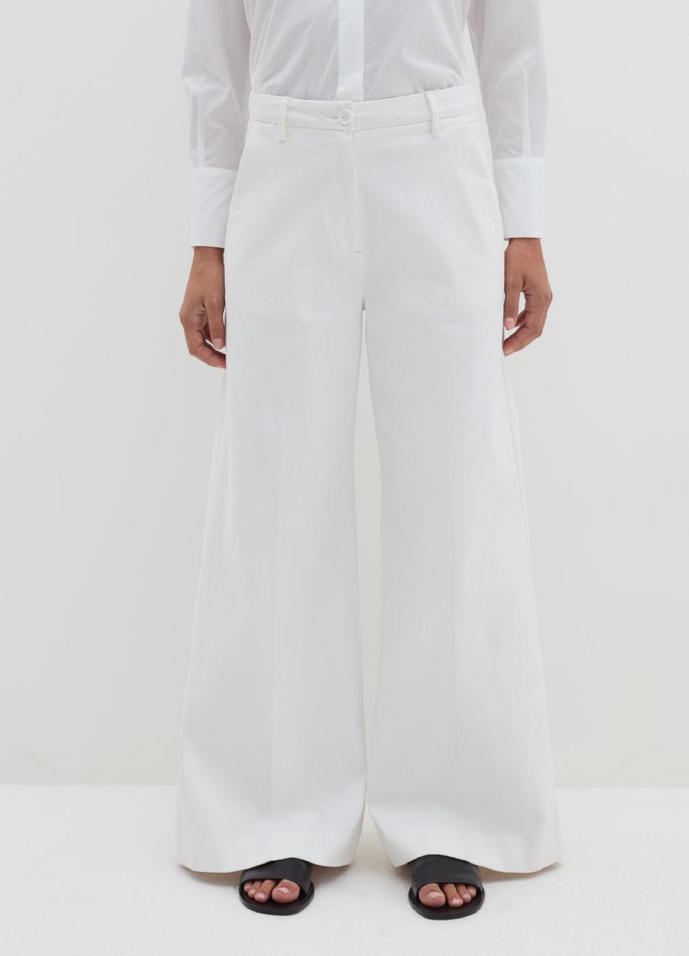 Stefanel Jeans a gamba larga in cotone stretch In Vendita