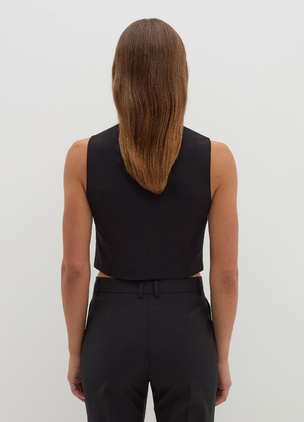 Stefanel Gilet in poly viscosa stretch Saldi