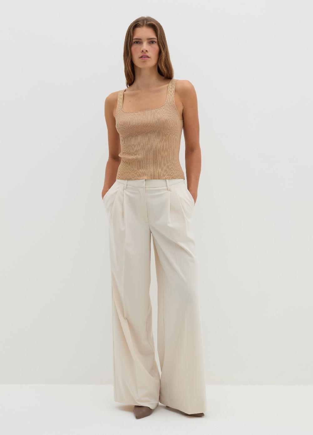 Stefanel Tank top a costine con lurex Vendite Flash
