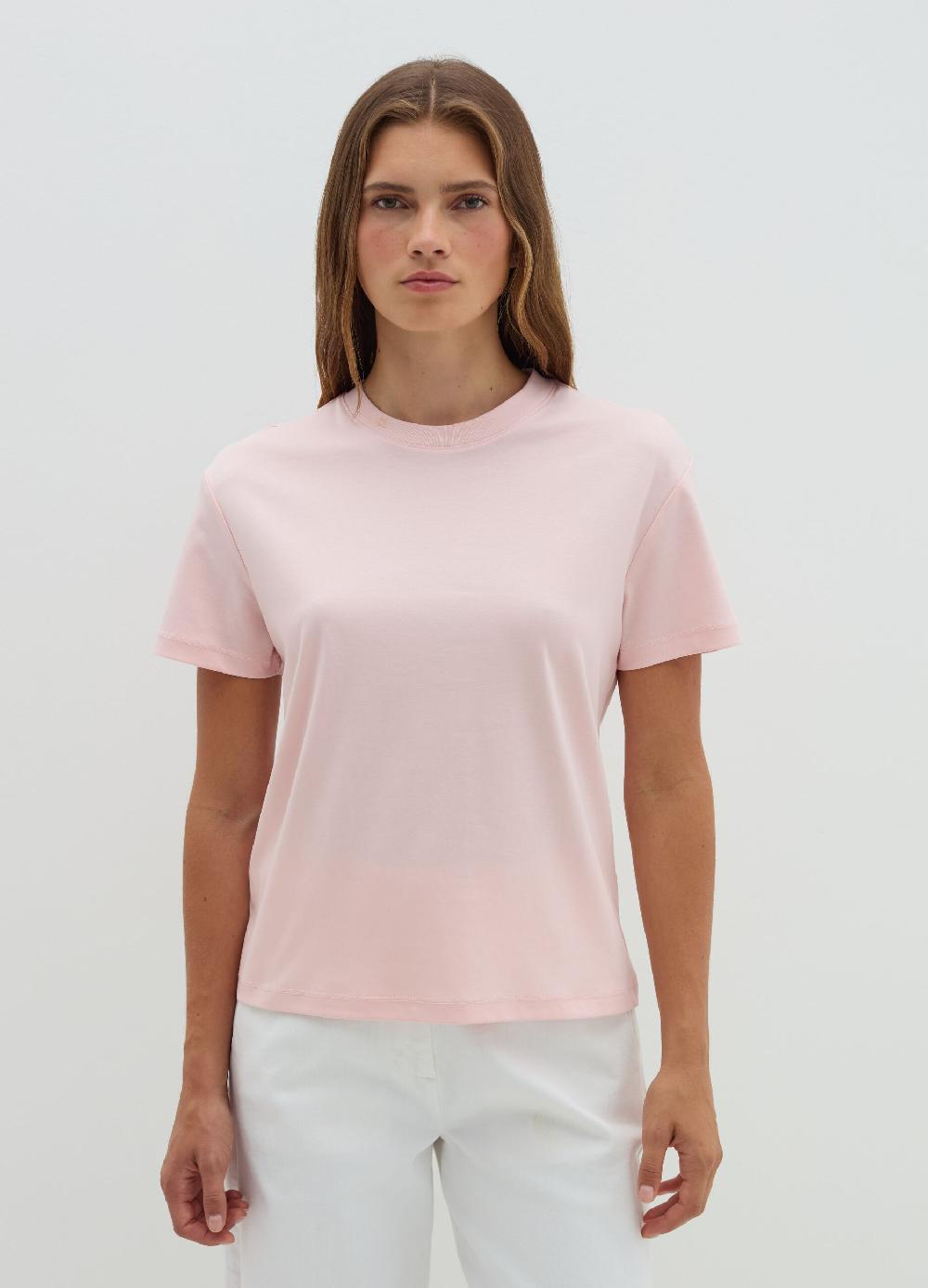 Stefanel T-shirt in jersey con scollo rotondo In Saldo