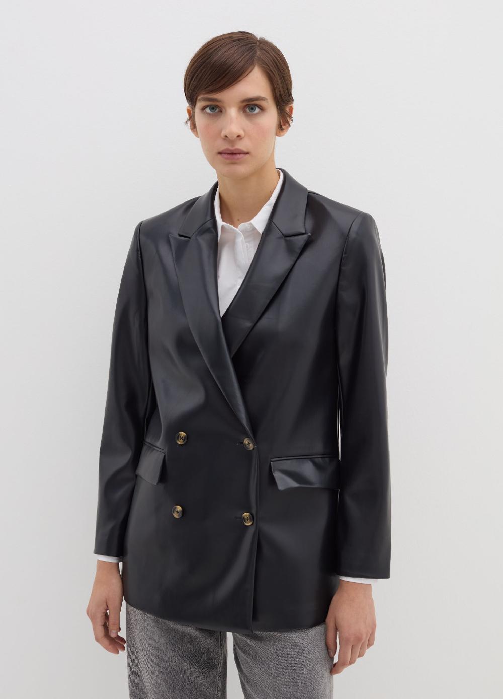 Stefanel Blazer doppiopetto effetto lucido Nuovo