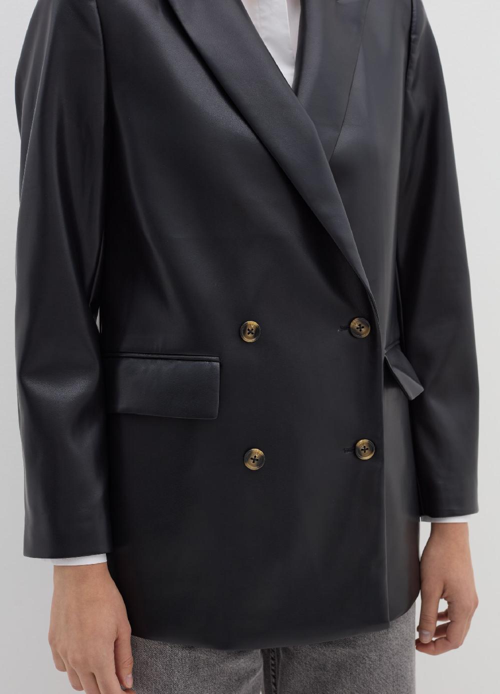 Stefanel Blazer doppiopetto effetto lucido Nuovo