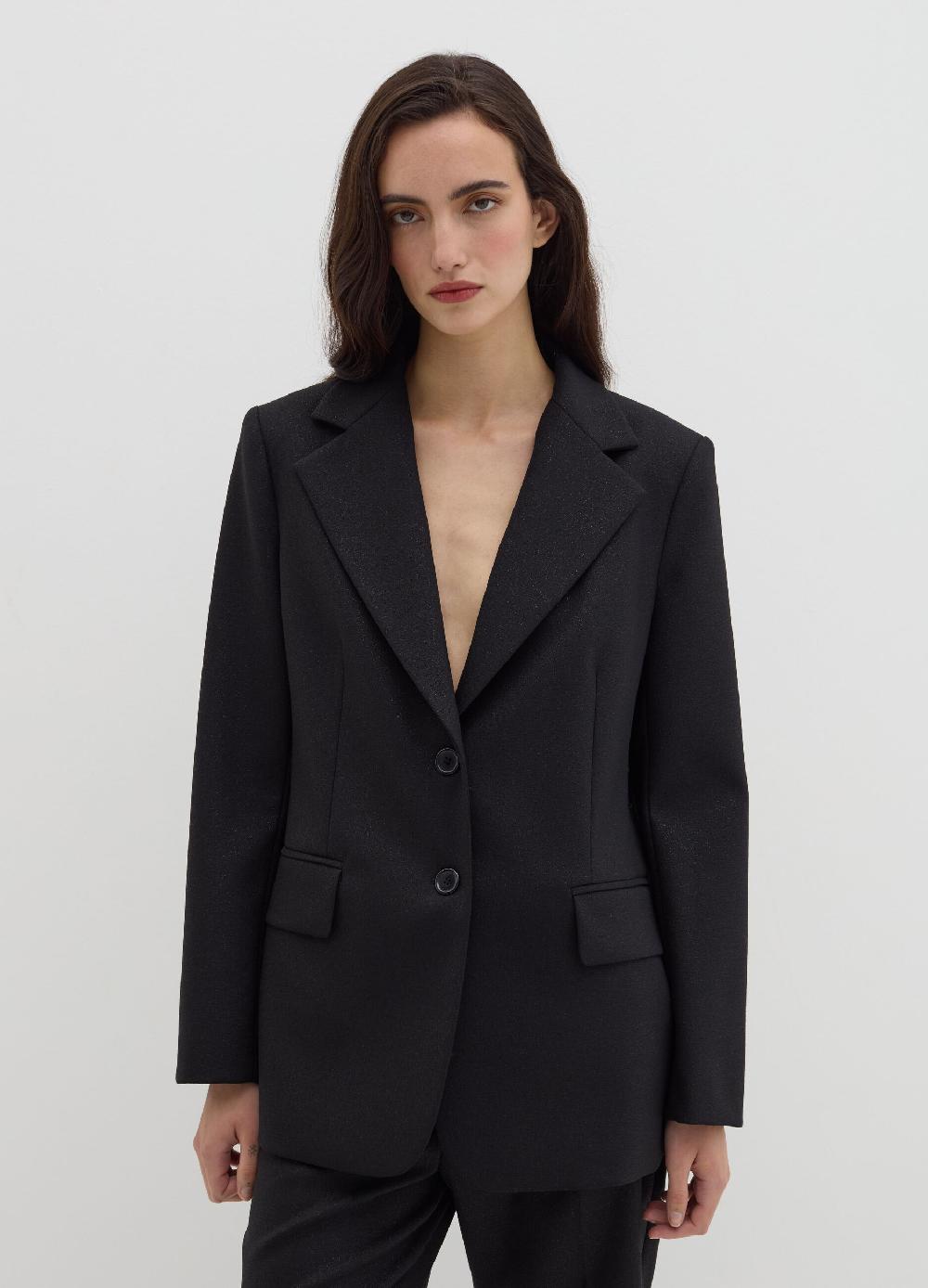 Stefanel Blazer monopetto con lurex Spedizione Gratuita