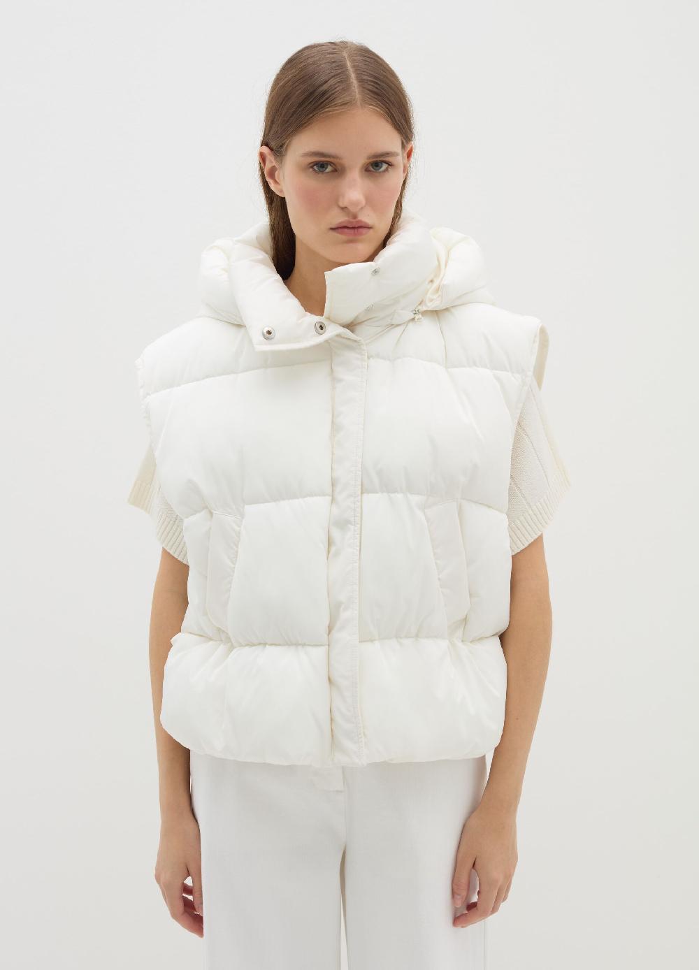 Stefanel Gilet imbottito con cappuccio rimovibile Pezzi Unici