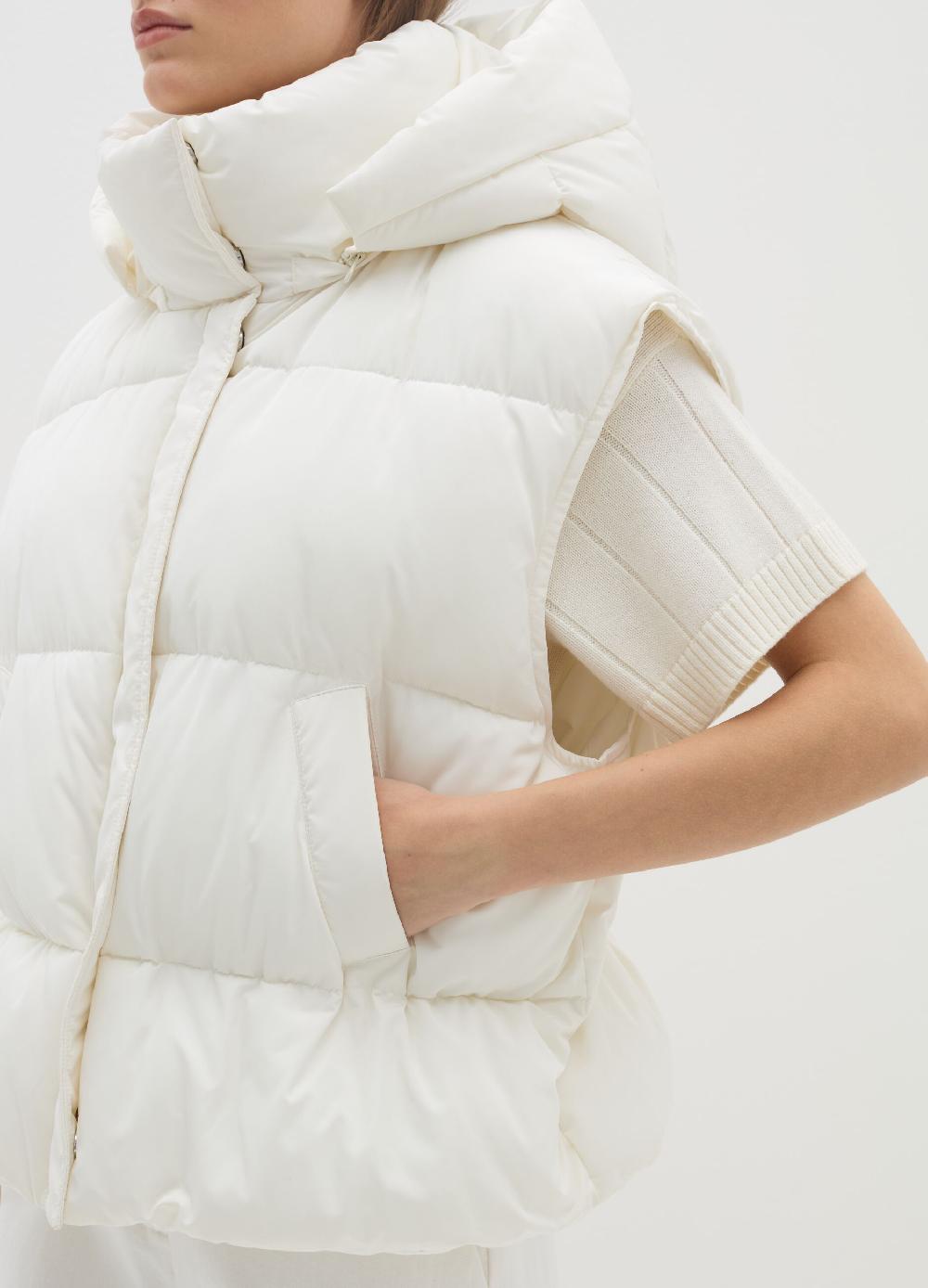 Stefanel Gilet imbottito con cappuccio rimovibile Pezzi Unici