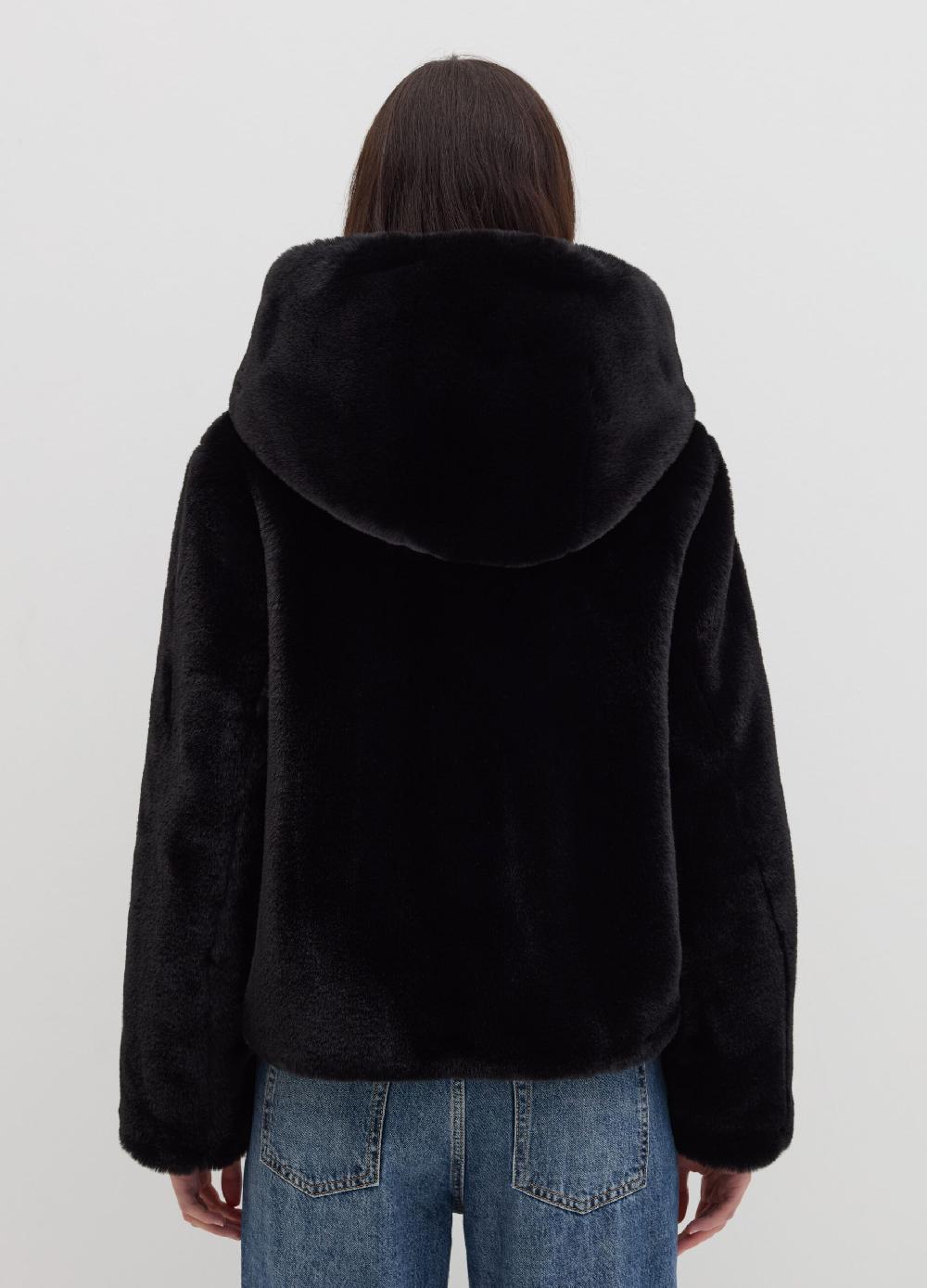 Stefanel Giacca corta teddy con cappuccio Negozi Online