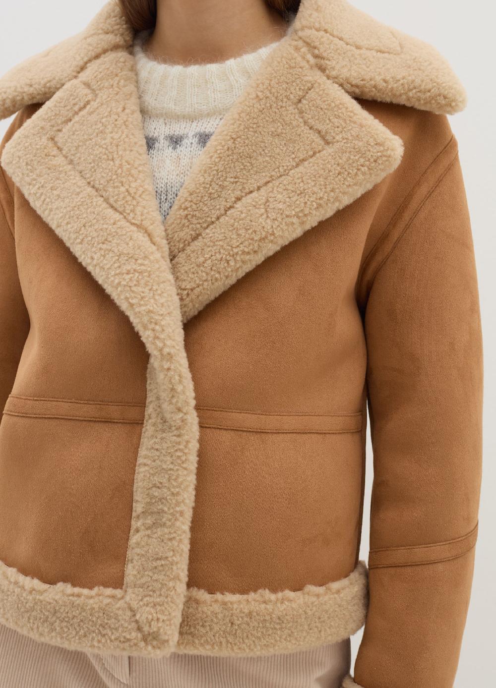 Stefanel Montone con interno in shearling Acquista Ora