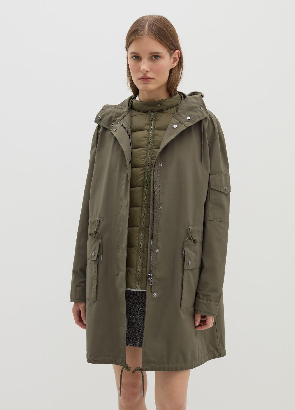 Stefanel Giacca lunga impermeabile con gilet interno Promozione Limitata