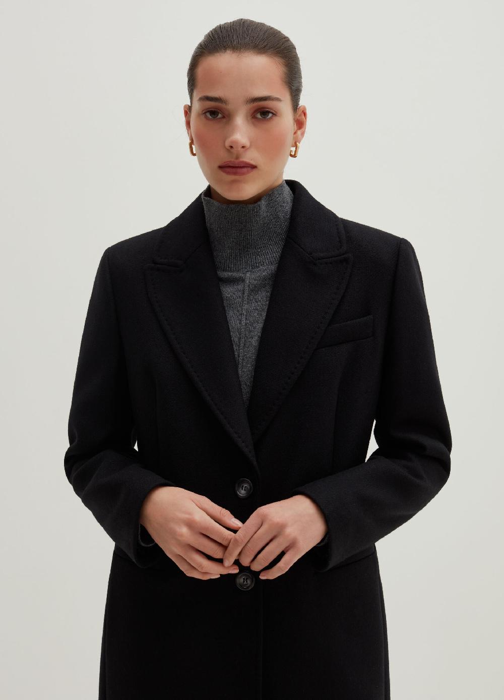 Stefanel Cappotto lungo monopetto Presa