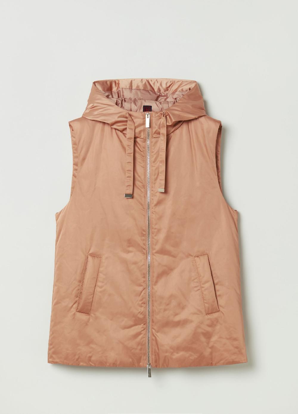 Stefanel Gilet full-zip ultralight con cappuccio In Vendita