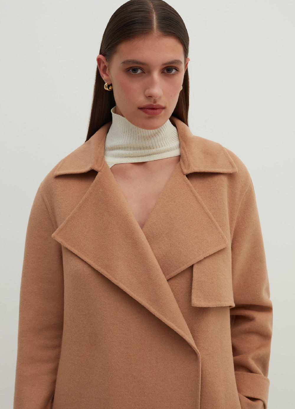 Stefanel Cappotto lungo doppiopetto con revers Offerte