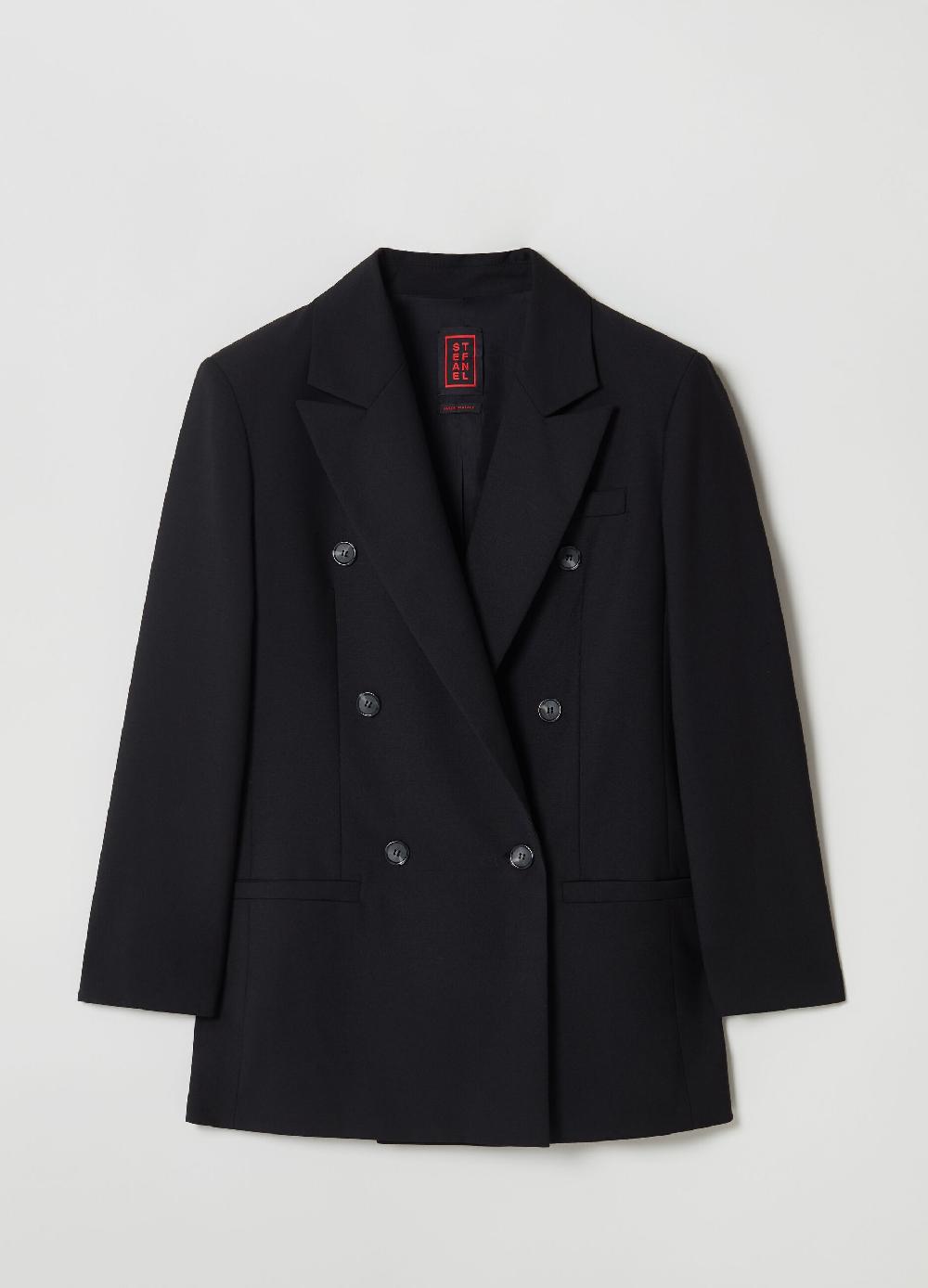 Stefanel Blazer doppiopetto con bottoni striati Hotsell