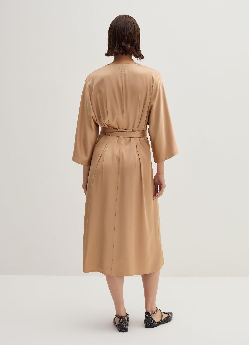 Stefanel Abito midi in satin con cintura Moda