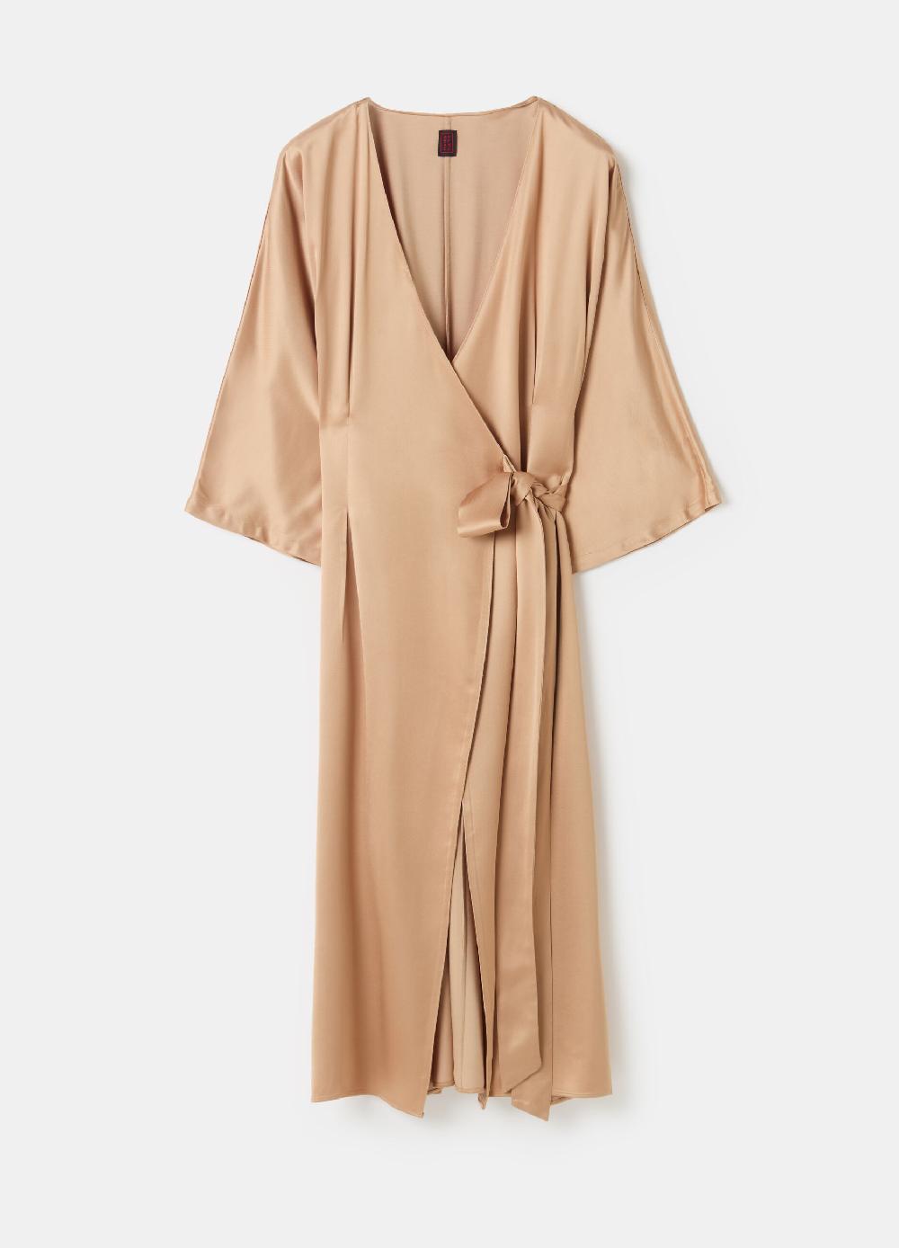 Stefanel Abito midi in satin con cintura Moda