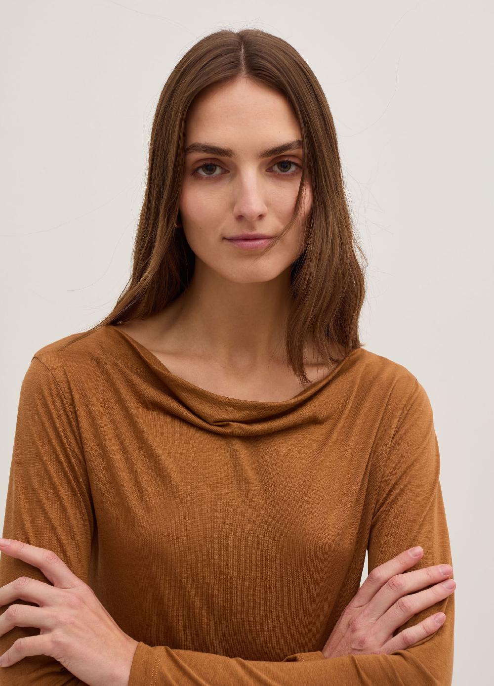 Stefanel T-shirt a maniche lunghe in jersey Italy