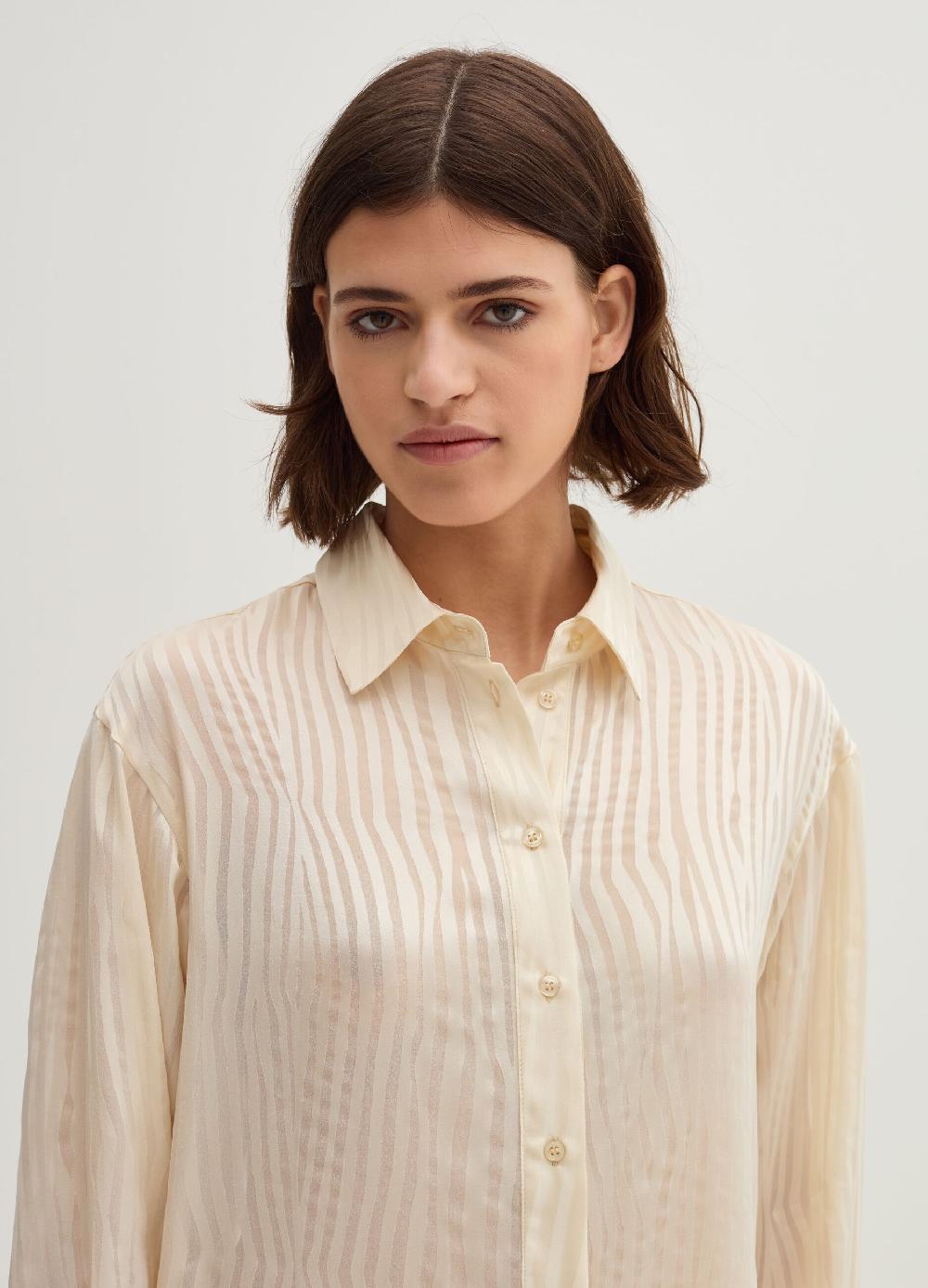 Stefanel Camicia con lavorazione devore zebrata Italia
