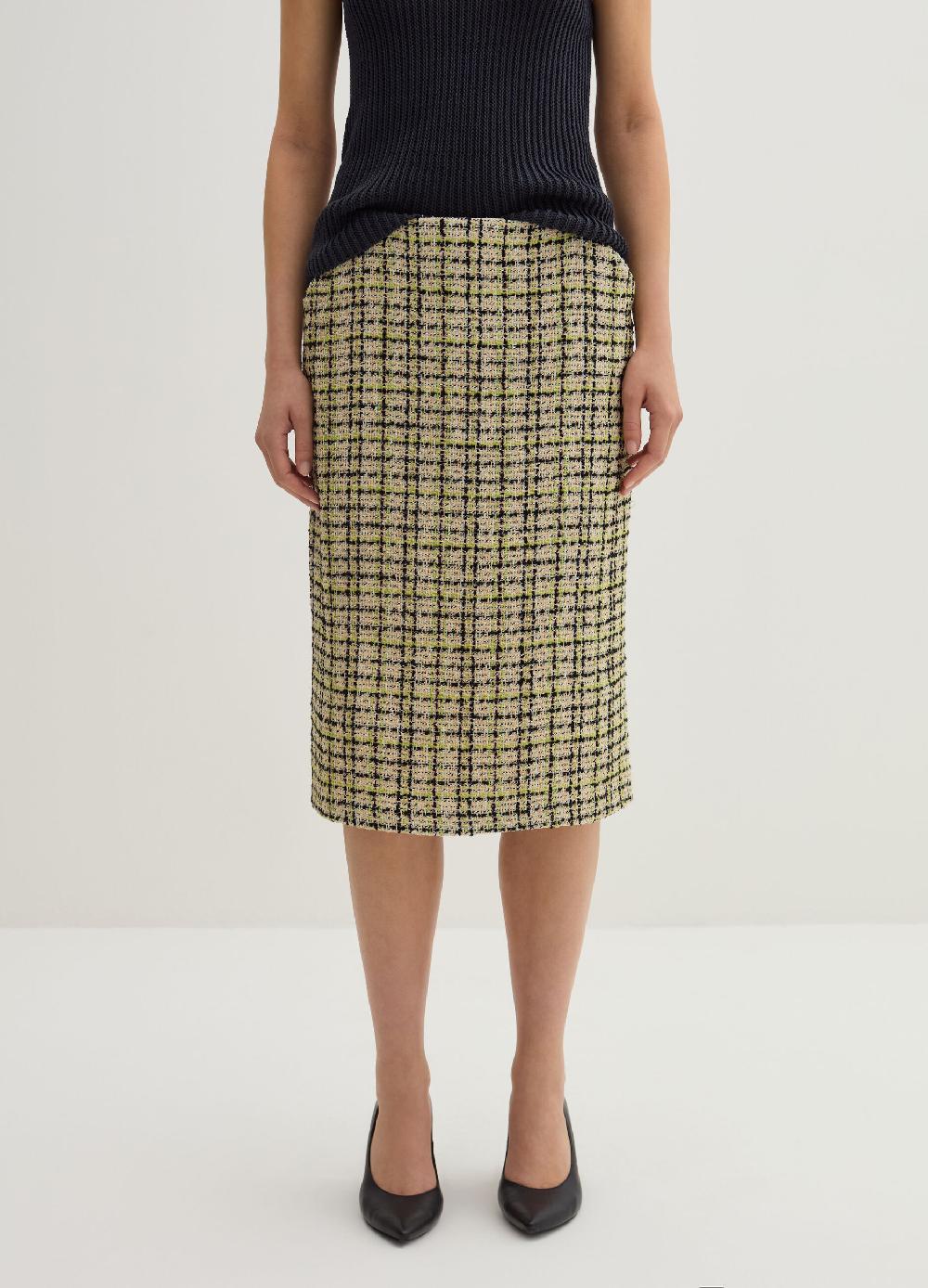 Stefanel Gonna midi a tubo in tweed 2025