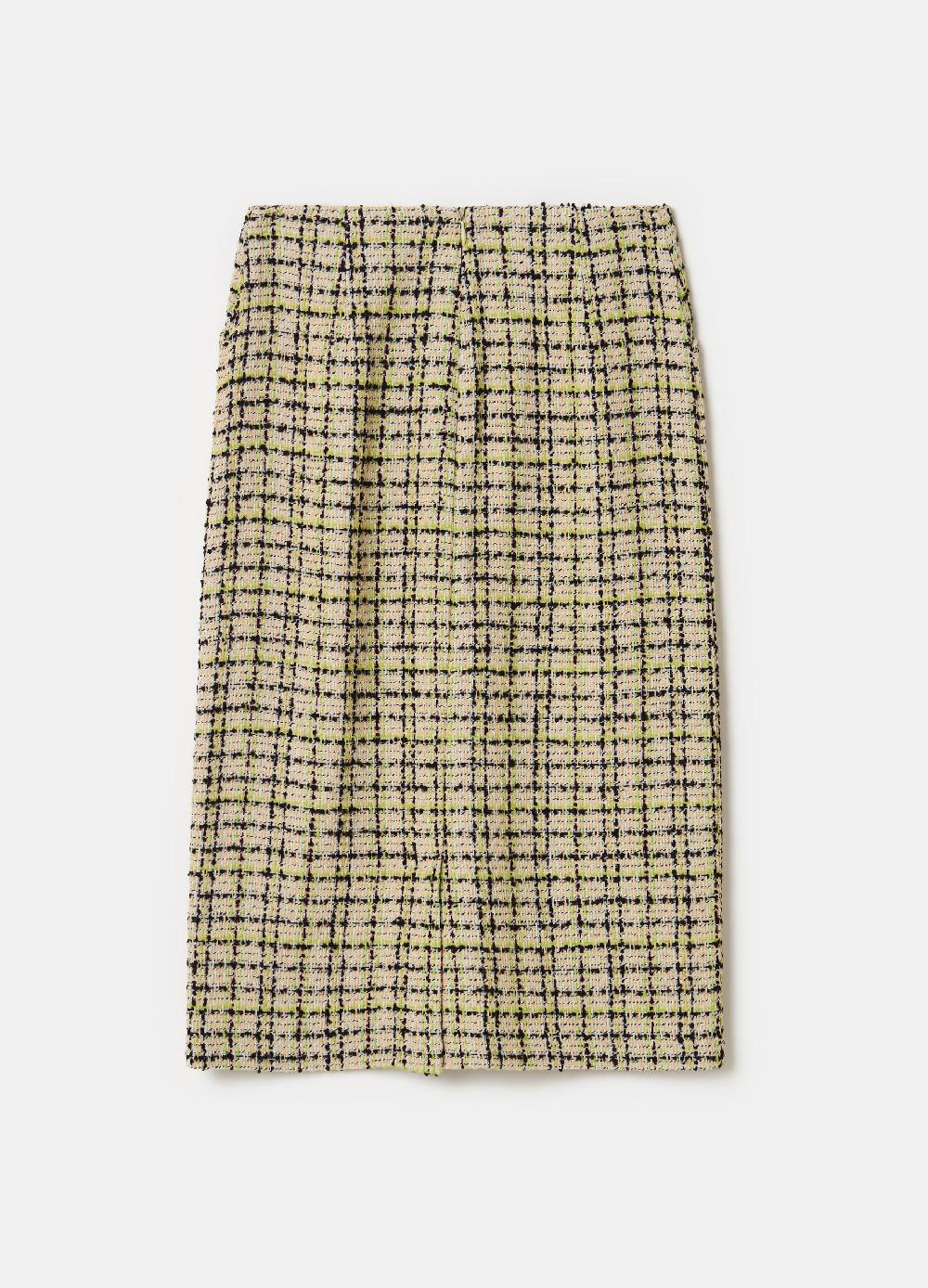 Stefanel Gonna midi a tubo in tweed 2025