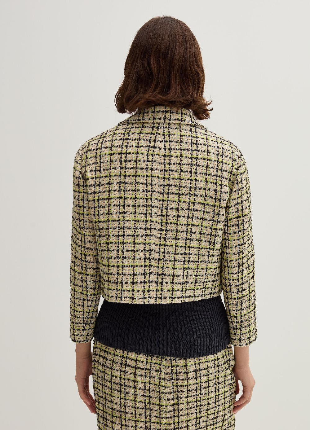 Stefanel Giacca corta in tweed In Linea