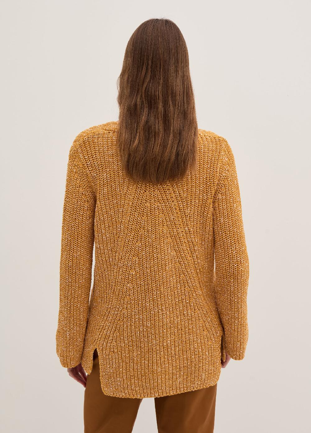 Stefanel Pullover con fantasia bicolore scollo a V Qualità