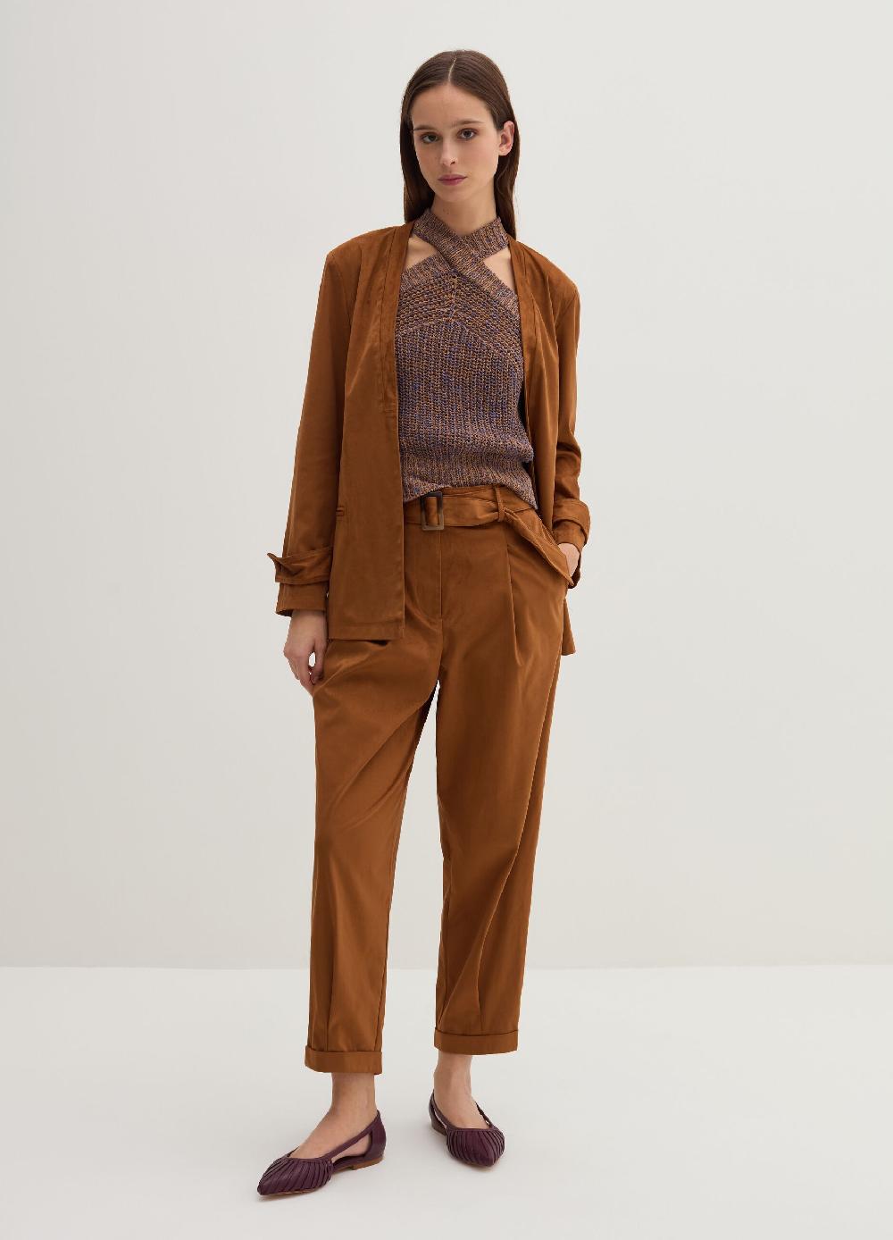Stefanel Blazer aperto in suede Negozi Online