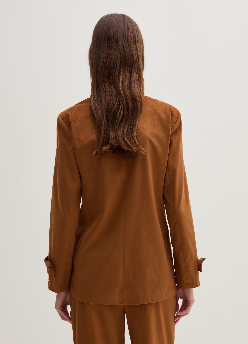 Stefanel Blazer aperto in suede Negozi Online