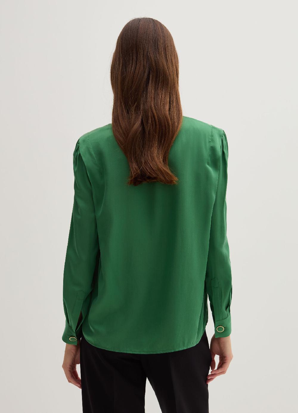Stefanel Blusa in satin boxy fit Sconto