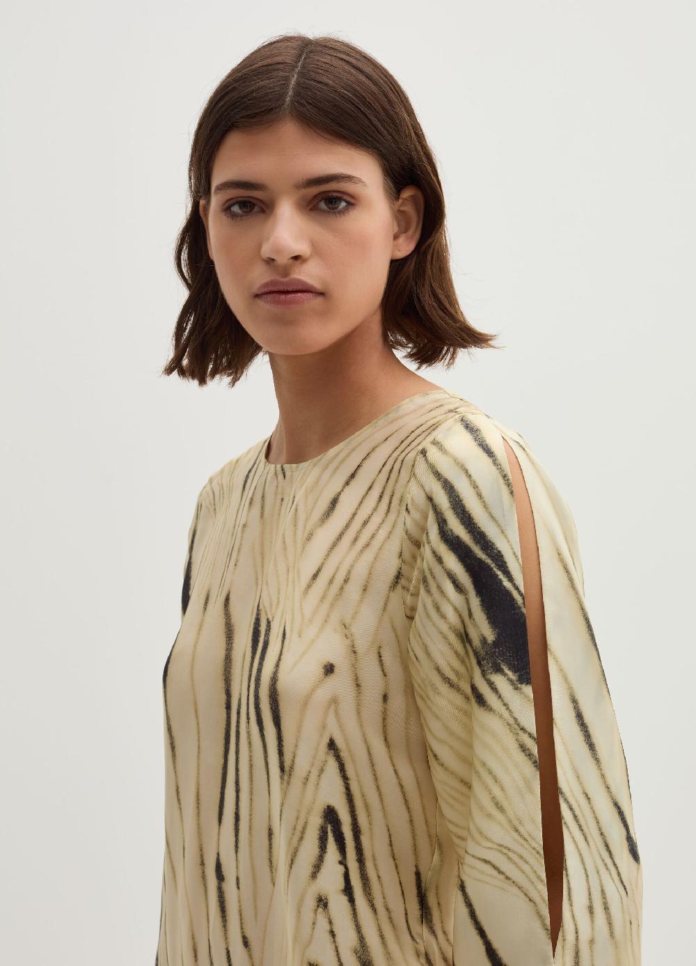 Stefanel Blusa in cupro e viscosa habotai stampata Online