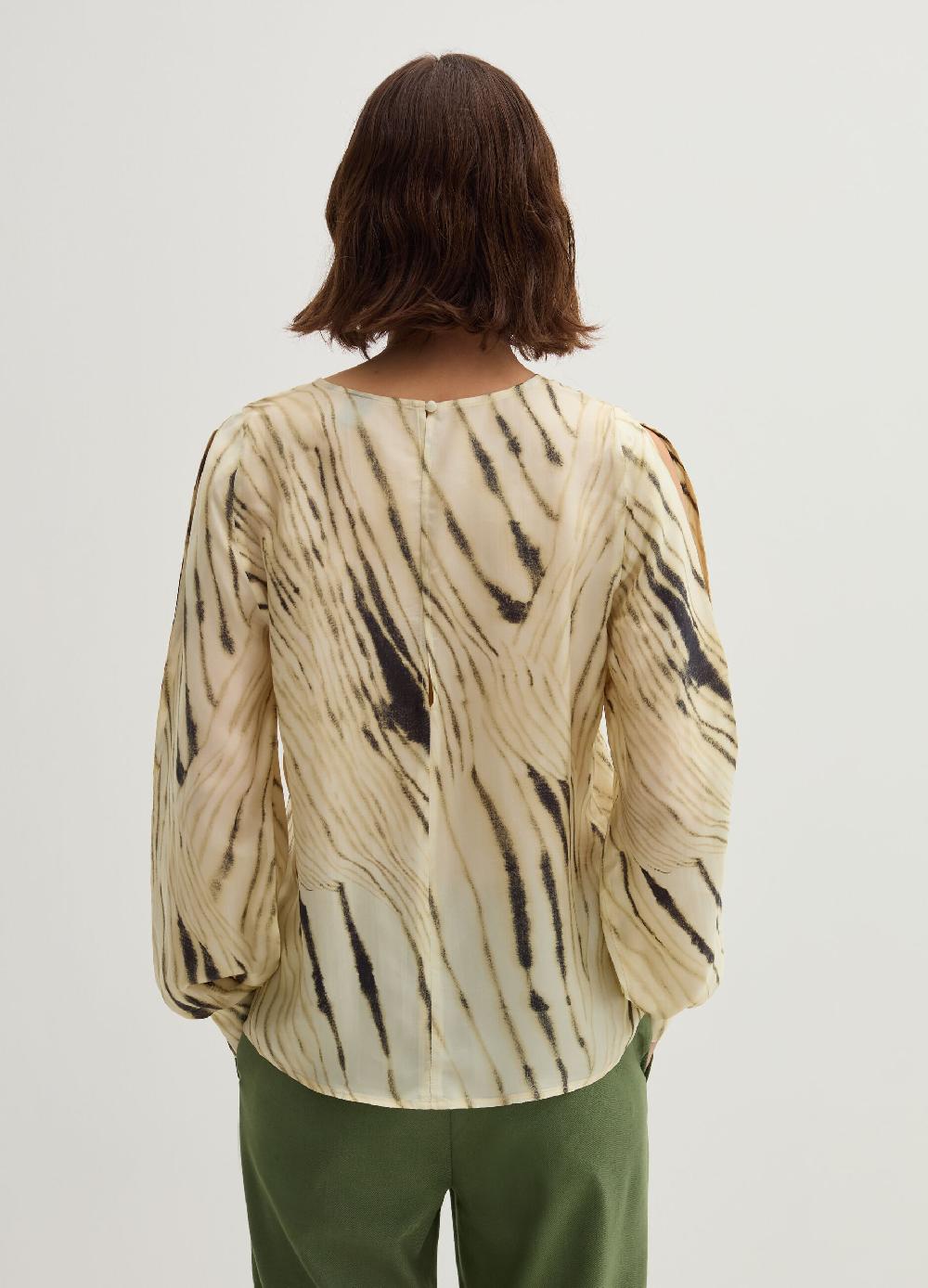 Stefanel Blusa in cupro e viscosa habotai stampata Online