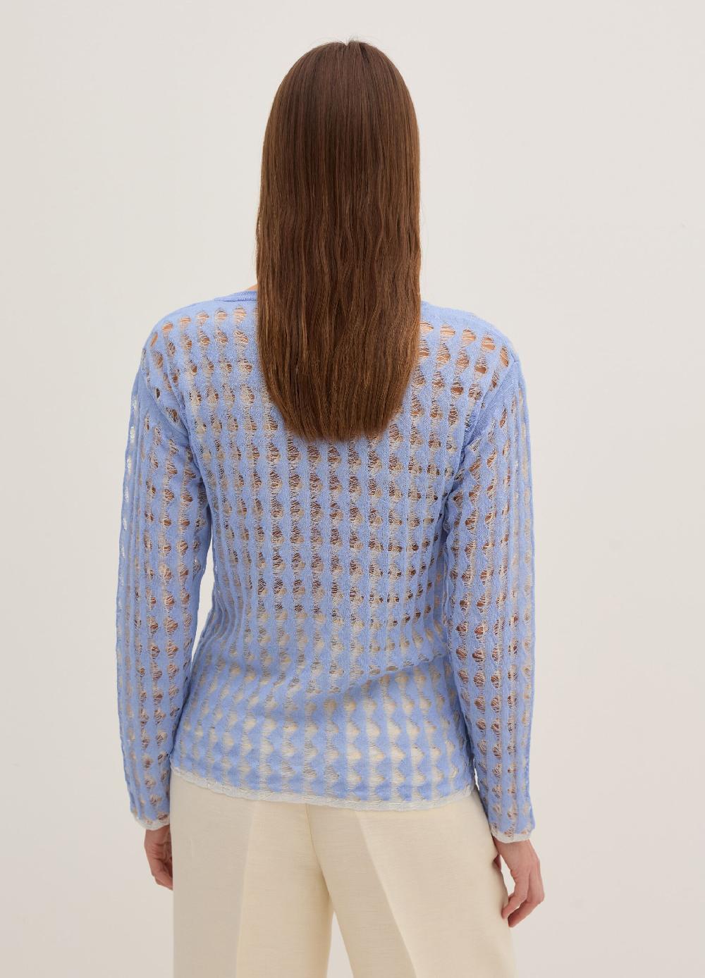 Stefanel Maglia a rete bicolore con lurex Offerte