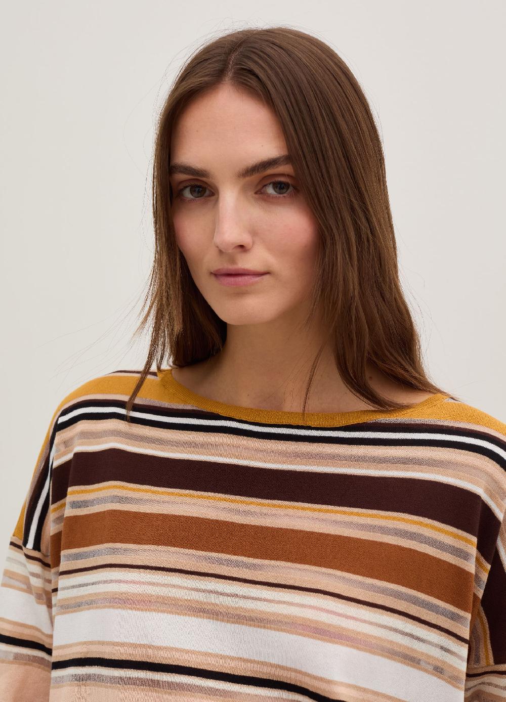 Stefanel Maglia a righe effetto trasparente Saldi Di Fabbrica
