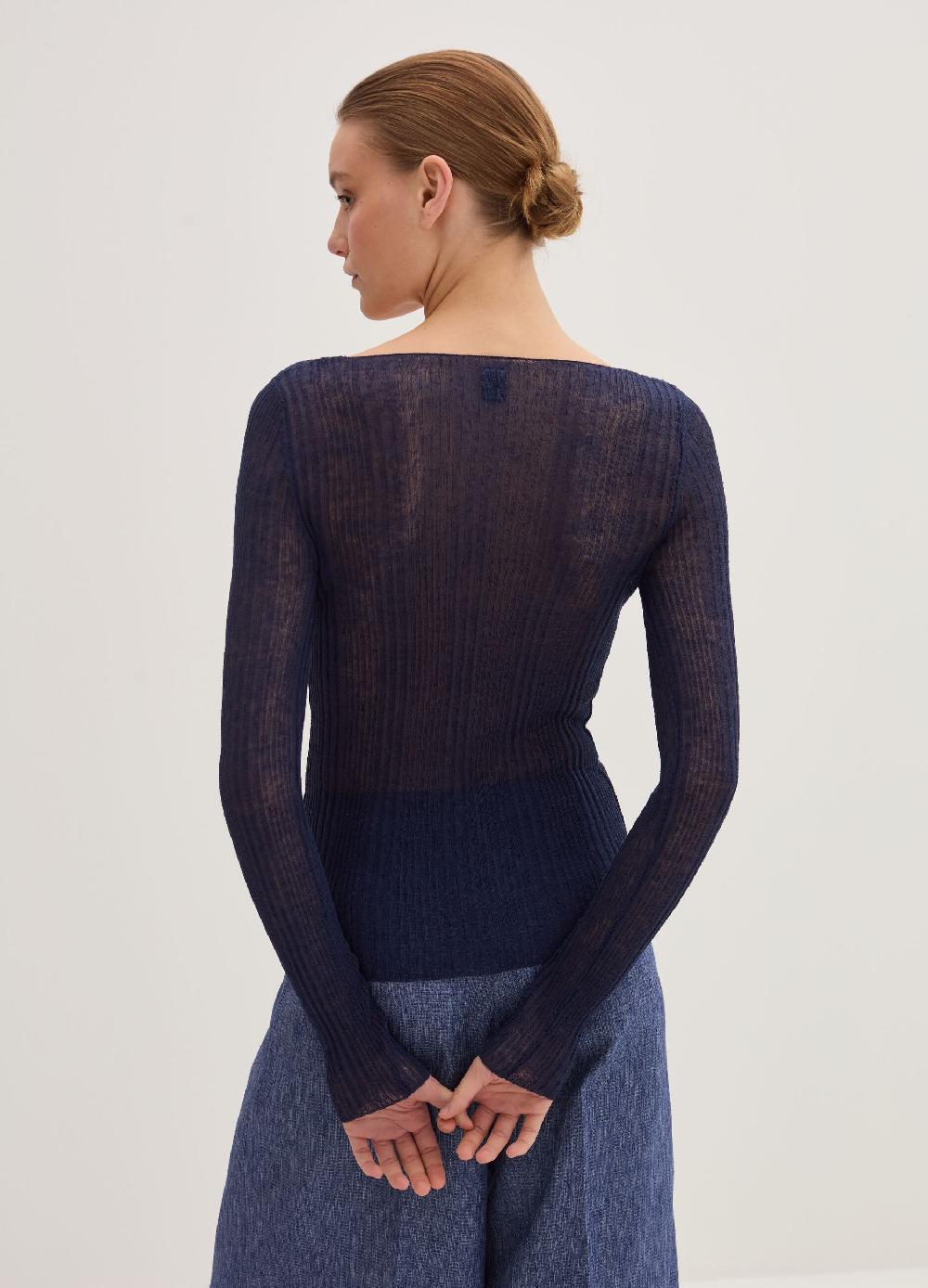 Stefanel Maglia a costine con maniche lunghe Qualità