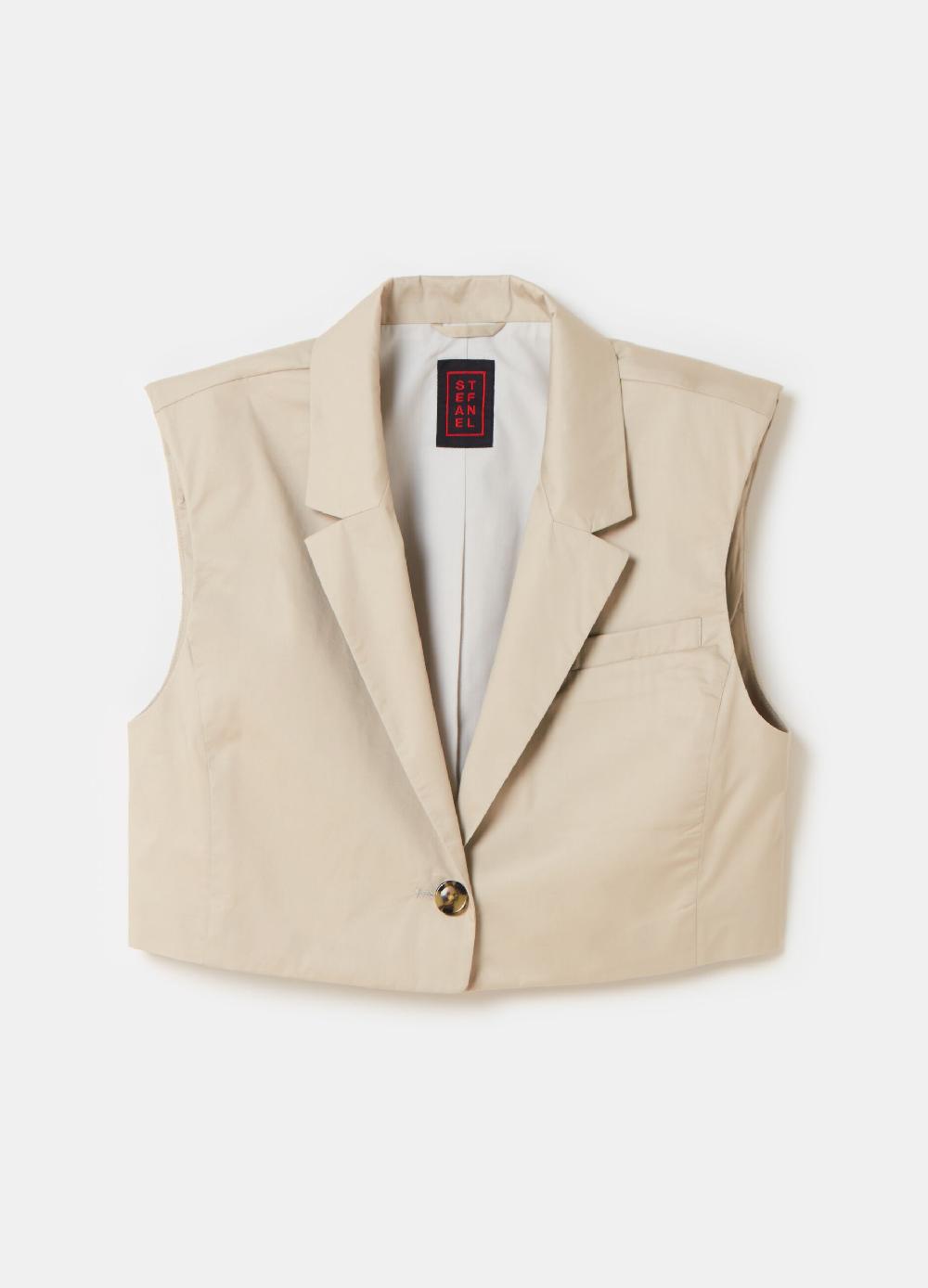 Stefanel Blazer smanicato boxy fit con spalline Affare Del Giorno