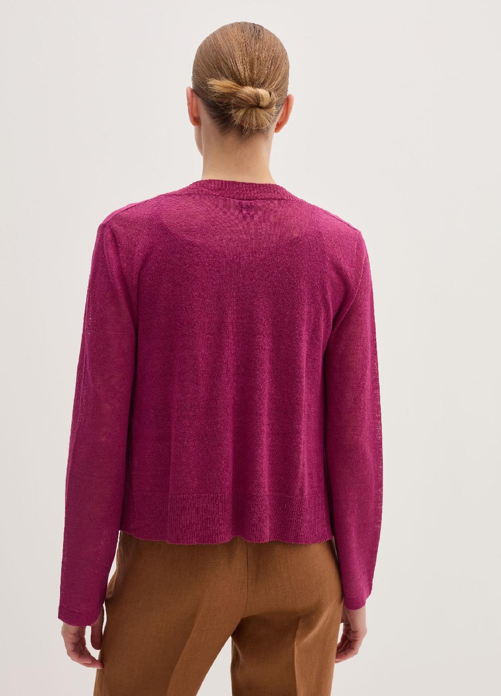 Stefanel Cardigan aperto in misto lino Novità