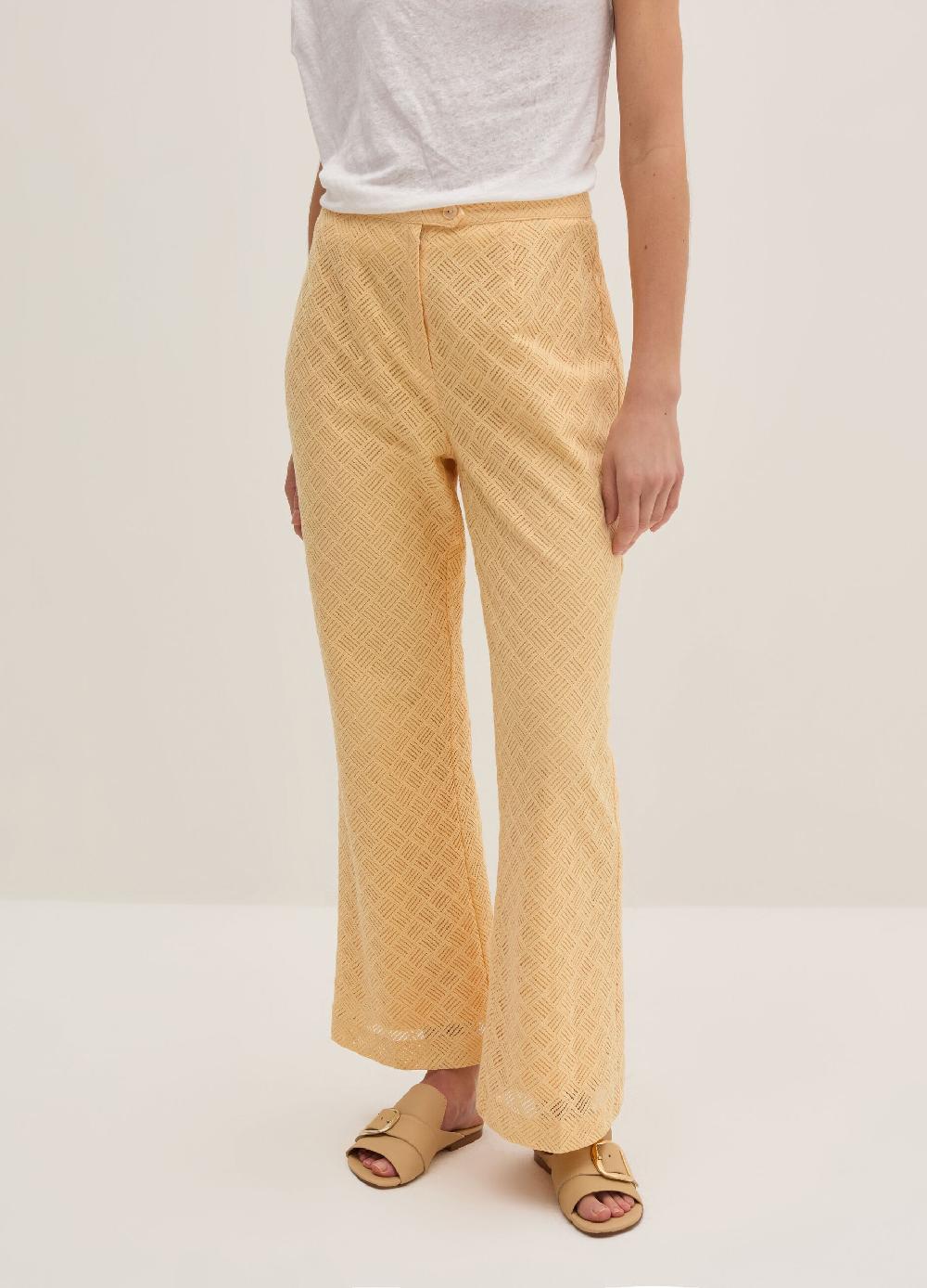 Stefanel Pantalone flare fit con motivo geometrico Presa