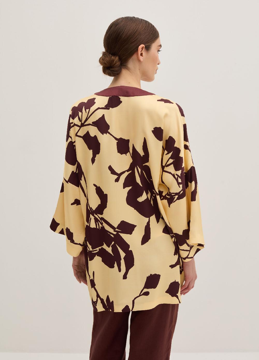 Stefanel Kimono aperto in viscosa con fantasia Sconto